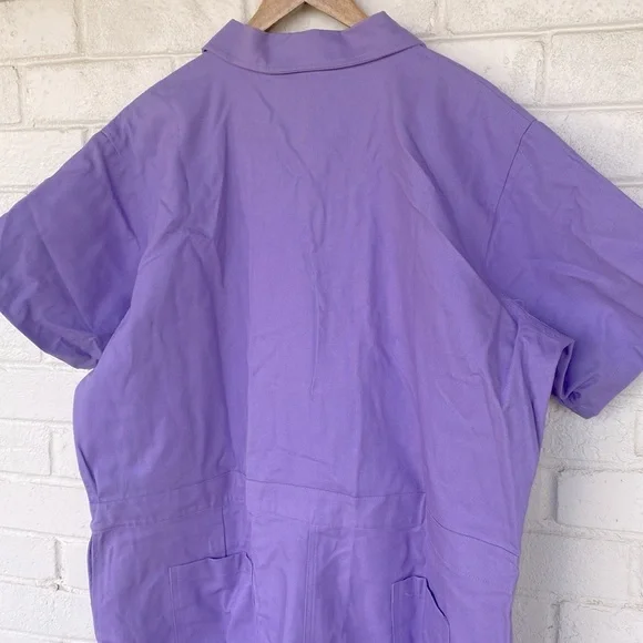 NWT Nooworks Organic Cotton Coveralls in Lilac/Lavender 5X